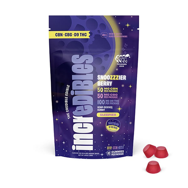 Incredibles Snoozzzierberry D9 Gummies | 10ct (100mg)