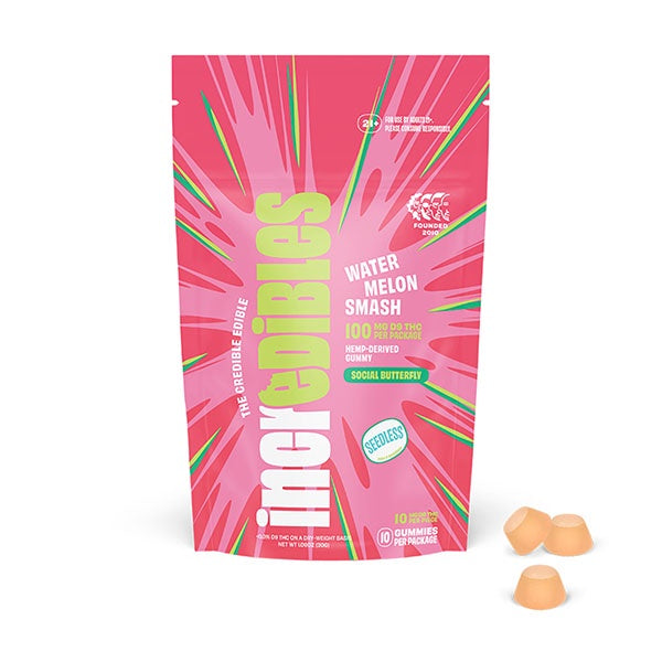 Incredibles Watermelon Smash D9 Gummies | 10ct (100mg)