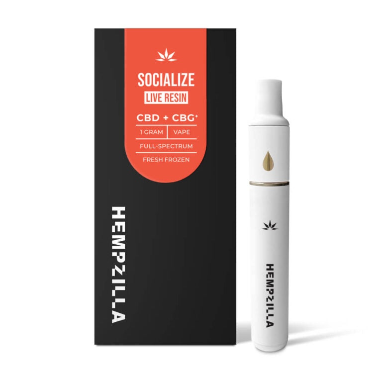 Hempzilla Live Resin CBD Socialize Disposable | 1g