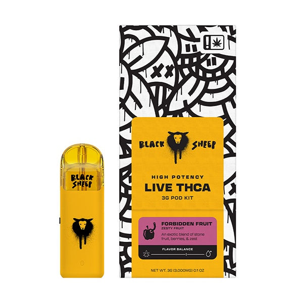 BLACK SHEEP HIGH POTENCY LIVE THCA POD STARTER KIT | 3G