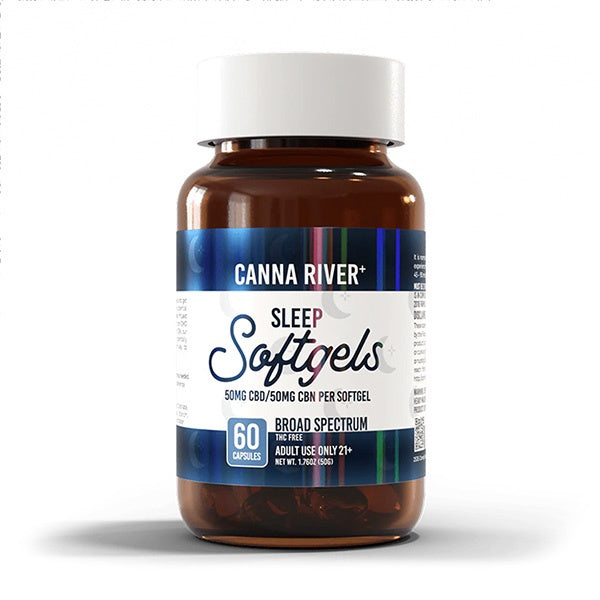 Canna River CBD Sleep Softgels Broad Spectrum | 60 Count