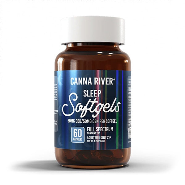 Canna River CBD Sleep Softgels Full Spectrum | 60 Count