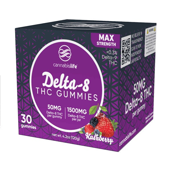 Cannabis Life Max Strength Delta-8 Gummies | 1500mg
