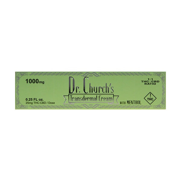 Dr. Church's THC+CBD Transdermal Cream | 1000mg