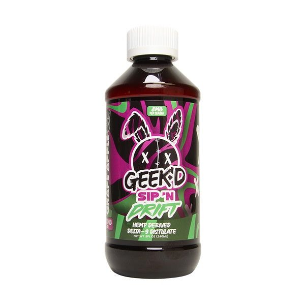 Geek'd Extrax D9 Syrup | 8mg Per Serving | 100 Servings
