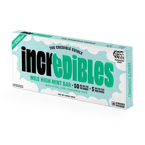 Incredibles D9 Chocolate Bar | 10ct (50mg)