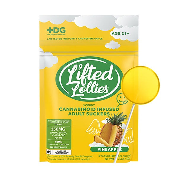 Lifted Lollies Infused Adult Suckers | 5ct 150mg