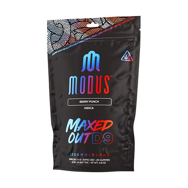 Modus Maxed Out D9:CBD Gummies| 1000mg