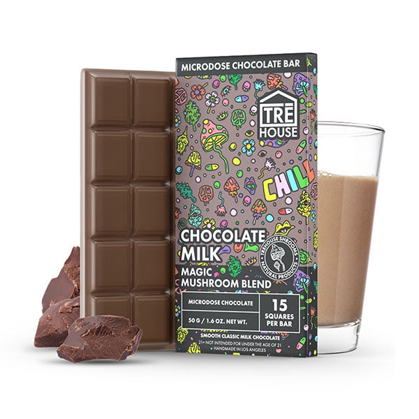 Tre House Mushroom Chocolate Bar | 15 Pieces